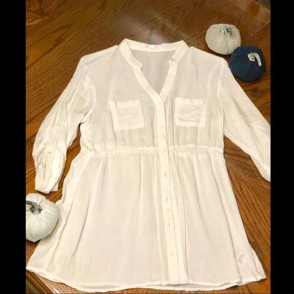 Forever 21 button down tunic - Picture 1 of 2